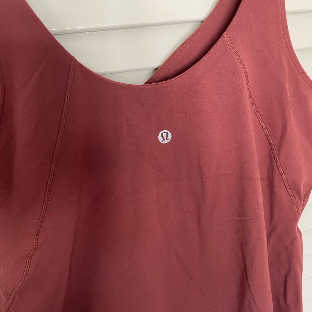 lululemon Align Tank **waist length** - smoky red